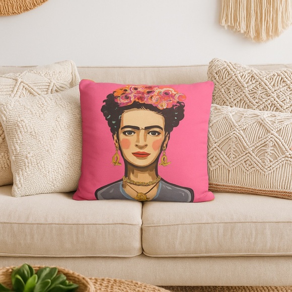 Other - Pink Artistic Throw Pillow